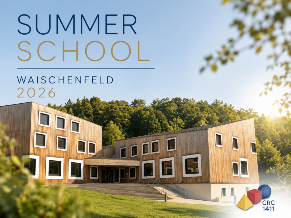 CRC 1411 – Summer School 2026 in Waischenfeld, 21 – 24 July